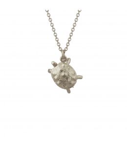 Silver Racing Tortoise Necklace Product Photo