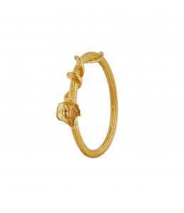 Gold Plate Fine Overgrown Column Ring Product Photo