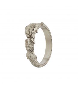 Silver Overgrown Column Ring with Racing Tortoise Product Photo