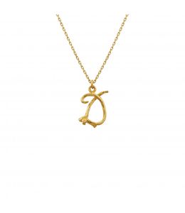 18ct Yellow Gold Enchanted Twig Alphabet - Letter D Product Photo