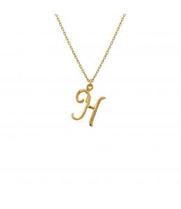 18ct Yellow Gold Enchanted Twig Alphabet - Letter H Product Photo