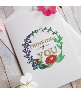 Thinking of You Illustrated Greetings Card