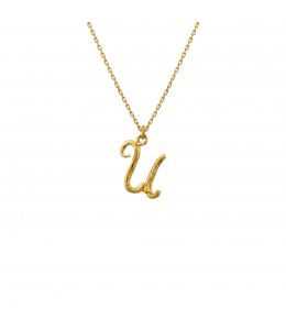 18ct Yellow Gold Enchanted Twig Alphabet - Letter U Product Photo