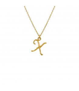 18ct Yellow Gold Enchanted Twig Alphabet - Letter X Product Photo