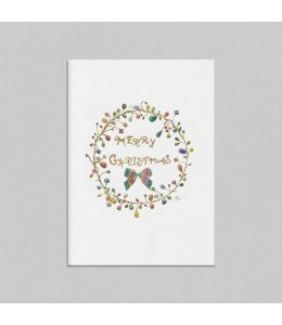 Merry Christmas Illustrated Greetings Card 