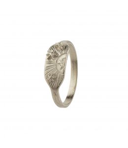 Silver Sail into the Sunset Engraved Ring Product Photo