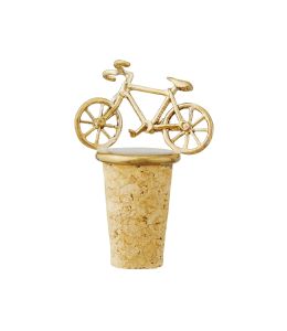 Bianchi Bicycle Brass & Cork Bottle Stopper