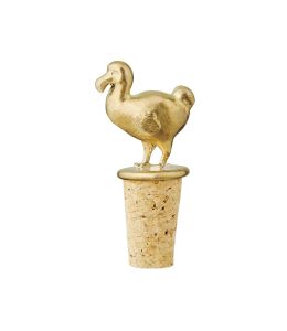 Dodo Brass & Cork Bottle Stopper | Alex Monroe Jewellery