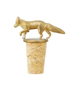 Fox Brass & Cork Bottle Stopper | Alex Monroe Jewellery