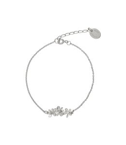 Silver Sprouting Rosette In-Line Bracelet Product Photo
