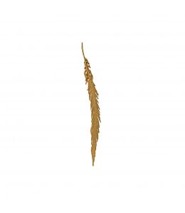 Gold Plate Long Feather Clasp Product Photo