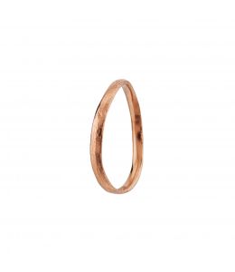 18ct Rose Gold Simple Wave Band Product Photo