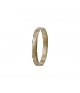 18ct White Gold 2.6 mm Hammered Band Product Photo