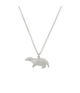Silver Foraging Badger Necklace Product Photo