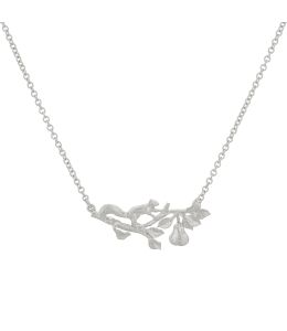 Silver Scampering Squirrel Inline Branch Necklace Product Photo