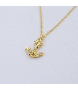 Floral Anchor "Hope" Necklace