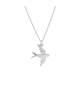 Silver Classic Swallow Necklace Product Photo
