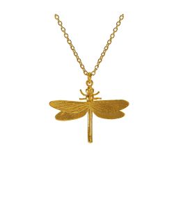 Gold Plate Dragonfly Necklace Product Photo