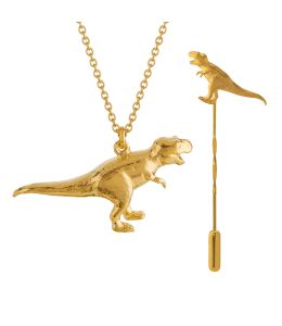 Gold Plate Tyrannosaurus Rex Gift Set Product Photo