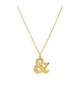 Gold Plate Just my Type Ampersand Necklace Product Photo