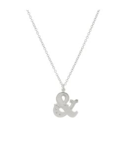 Silver Just my Type Ampersand Necklace Product Photo