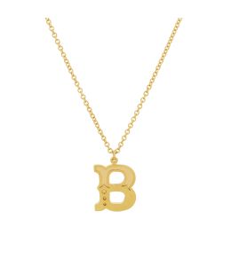 Gold Plate Just my Type Letter B Necklace Product Photo