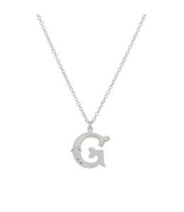 Silver Just my Type Letter G Necklace Product Photo