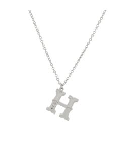 Silver Just my Type Letter H Necklace Product Photo