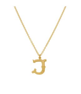 Gold Plate Just my Type Letter J Necklace Product Photo