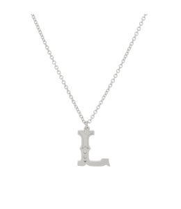 Silver Just my Type Letter L Necklace Product Photo