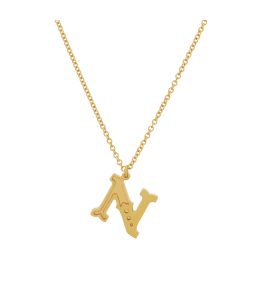 Gold Plate Just my Type Letter N Necklace Product Photo