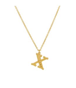 Gold Plate Just my Type Letter X Necklace Product Photo