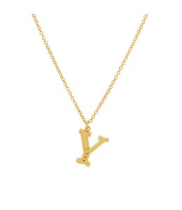 Gold Plate Just my Type Letter Y Necklace Product Photo