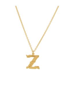 Gold Plate Just my Type Letter Z Necklace Product Photo