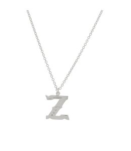 Silver Just my Type Letter Z Necklace Product Photo