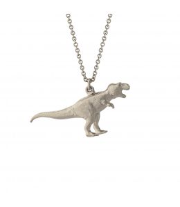 Silver Tyrannosaurus Rex Necklace Product Photo