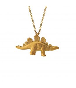 Gold Plate Stegosaurus Necklace Product Photo