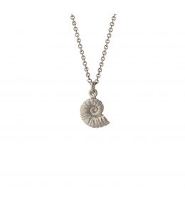 Silver Ammonite Necklace Product Photo