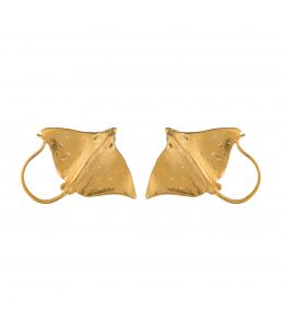 Gold Plate Stingray Stud Earrings Product Photo