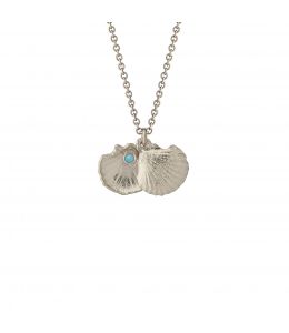 Silver Open Shell Opal Necklace Product Photo