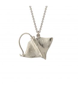 Silver Stingray Necklace Product Photo