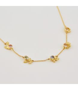 Spring Garden Necklace with Pastel Sapphire 