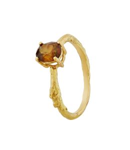 Twig Ring with 0.74ct Oval Titanite