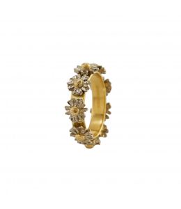 18ct Yellow & White Gold 18ct Daisy Wreath Ring Product Photo