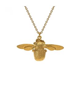 Gold Plate Bumblebee Necklace Product Photo