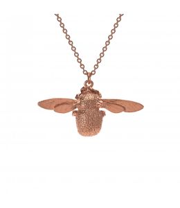 Rose Gold Plate Bumblebee Necklace Product Photo