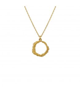 18ct Yellow Gold Plume Loop Necklace Product Photo