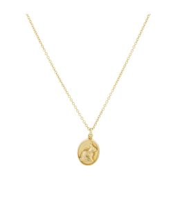 18ct Yellow Gold Rabbit Cameo Necklace Product Photo