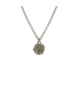 Silver Rosa Damasca Necklace Product Photo