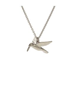 Silver Hummingbird Necklace Product Photo